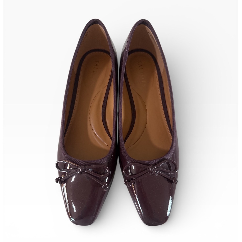 Talbots New Burgundy Patent Leather Heels Size 8M - Picture 3 of 7